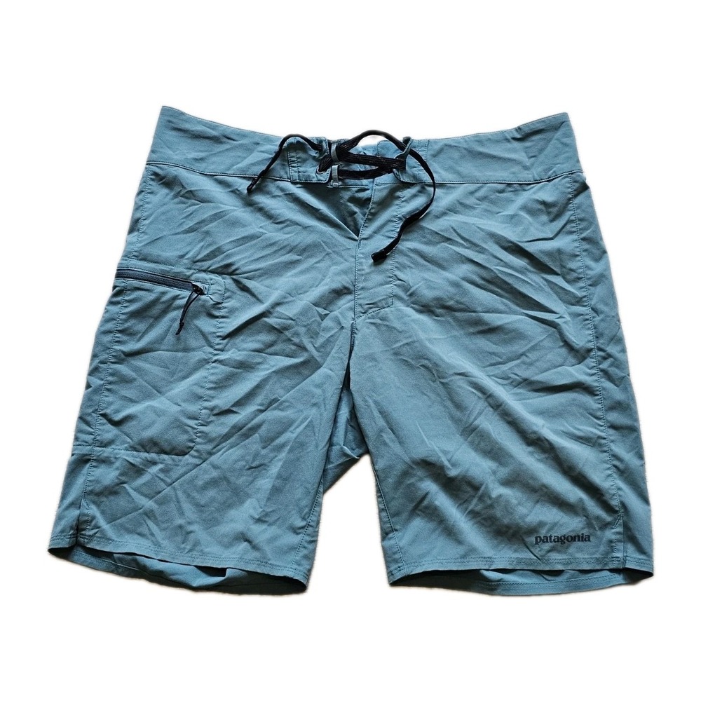 Patagonia Stretch Planing Boardshorts 19" Mens 35 Teal Style 86612 Tate